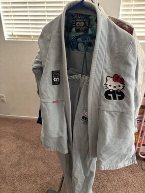 Moya x Hello Kitty collaboration Light blue Jiu-Jitsu Gi Set A0